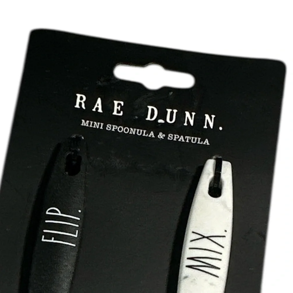 NEW Rae Dunn FLIP & MIX Mini Utensil 2pc Set